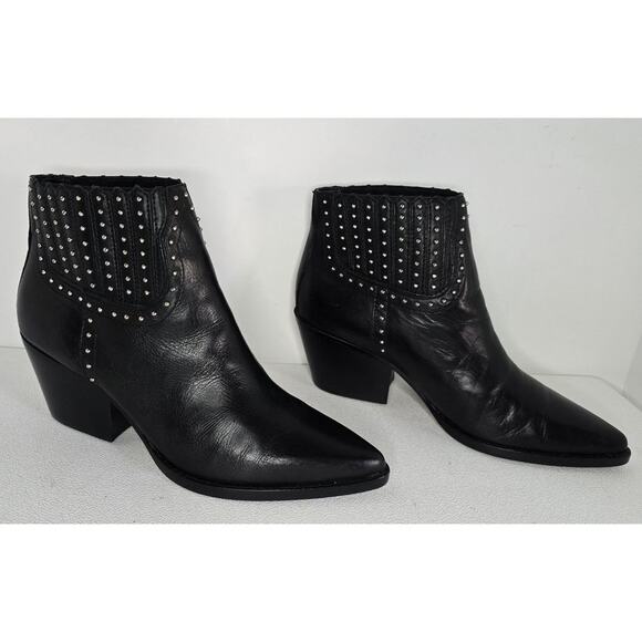 Dolce Vita Sethe Studded Ankle Boots 7.5 Black Leather MSRP $200 - Picture 5 of 10
